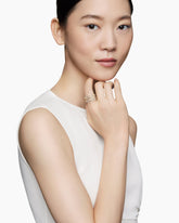 Pavé Crossover Ring in 18K Yellow Gold with Diamonds, 16mm